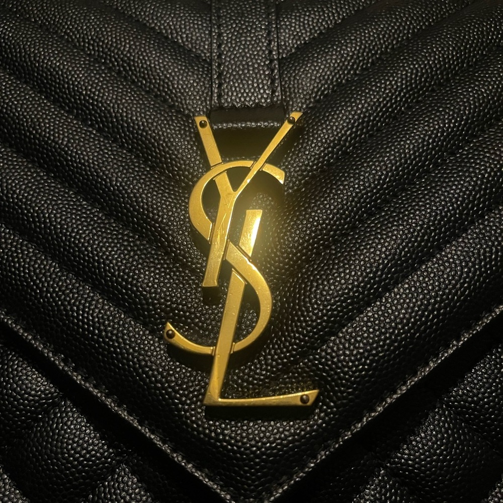 Authentic Saint Laurent Large Shoulder Bag - Picture 12 of 16